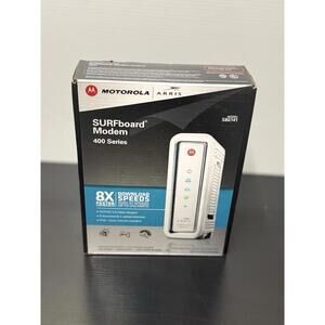 Motorola Arris SURFboard Modem 400 Series SB6141 343 Mbps 3.0 Ethernet Open Box